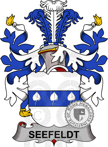 Coat of arms of family Seefeldt   ref: 37979