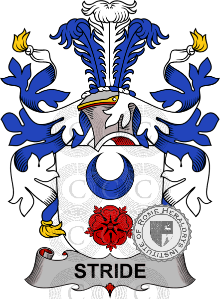 Wappen der Familie Stride   ref: 37998