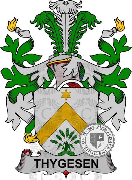 Wappen der Familie Thygesen 2   ref: 38007