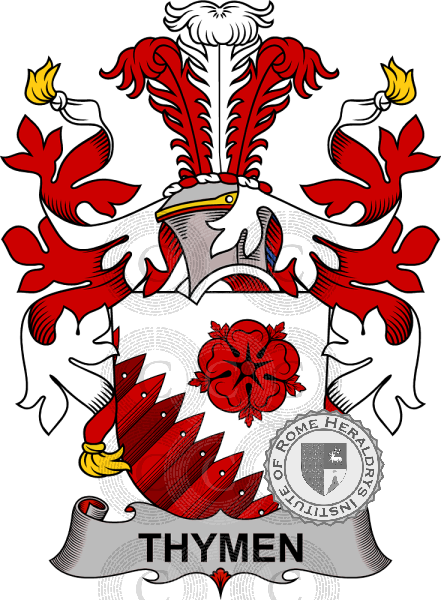Coat of arms of family Thymen   ref: 38009