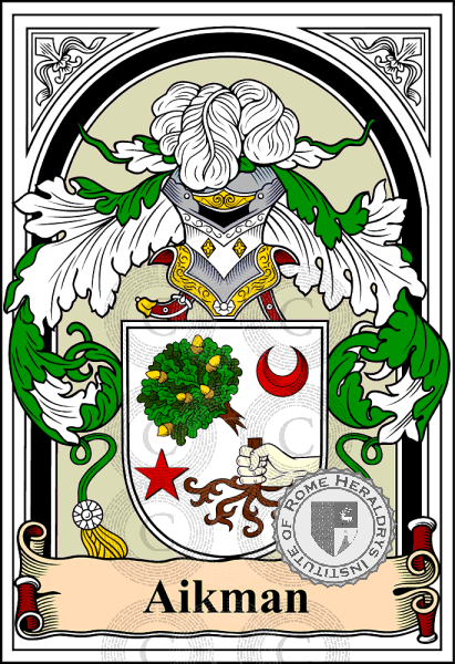 Escudo de la familia Aikman   ref: 38044