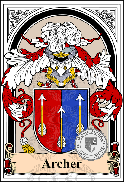 Wappen der Familie Archer   ref: 38048