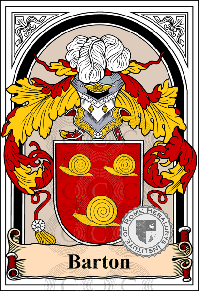 Wappen der Familie Barton   ref: 38074