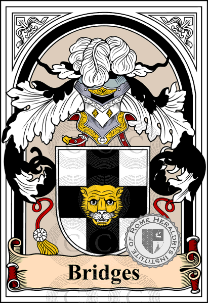 Coat of arms of family Bridges   ref: 38123