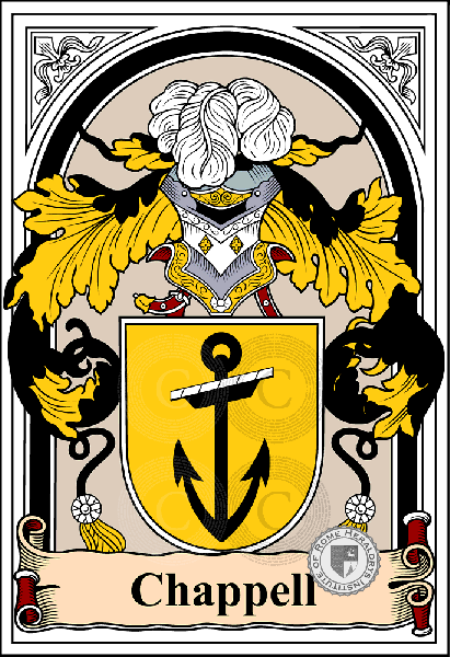 Coat of arms of family Chappell