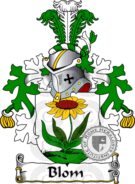 Wappen der Familie Blom   ref: 38193