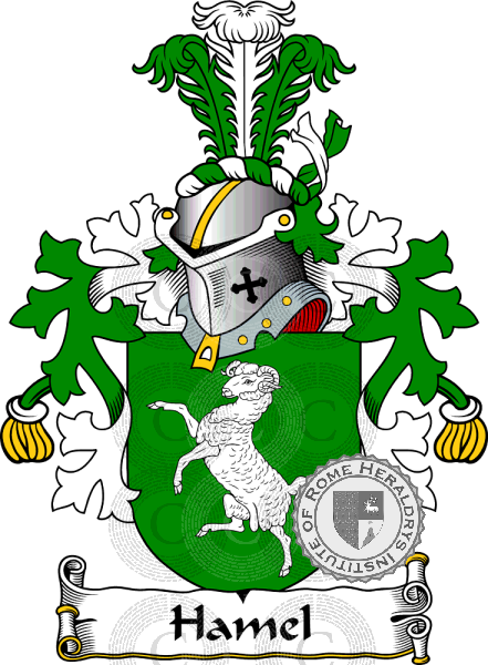 Coat of arms of family Hamel