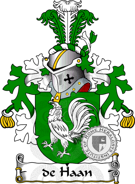 Wappen der Familie De Haan   ref: 38279