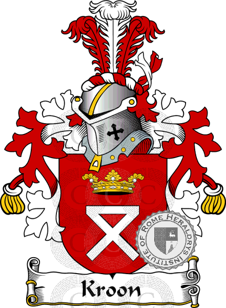 Coat of arms of family Kroon   ref: 38335