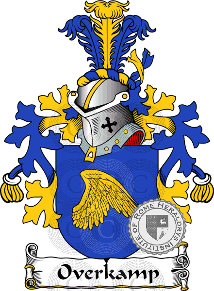 Coat of arms of family Overkamp   ref: 38364