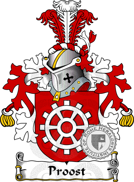 Wappen der Familie Proost   ref: 38376