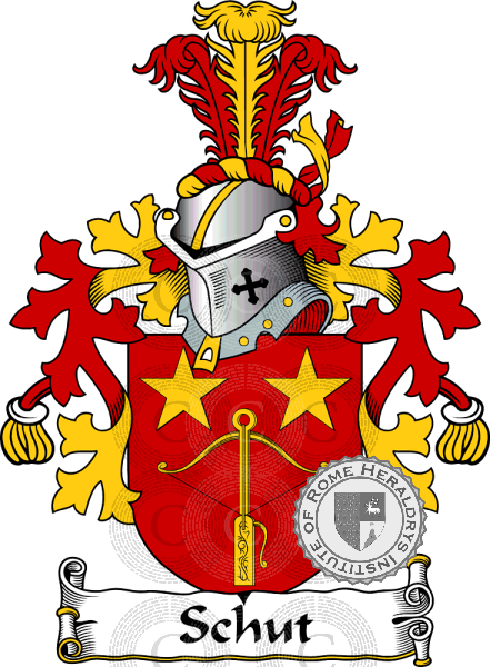 Coat of arms of family Schut   ref: 38402