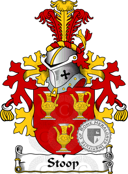 Coat of arms of family Stoop   ref: 38406