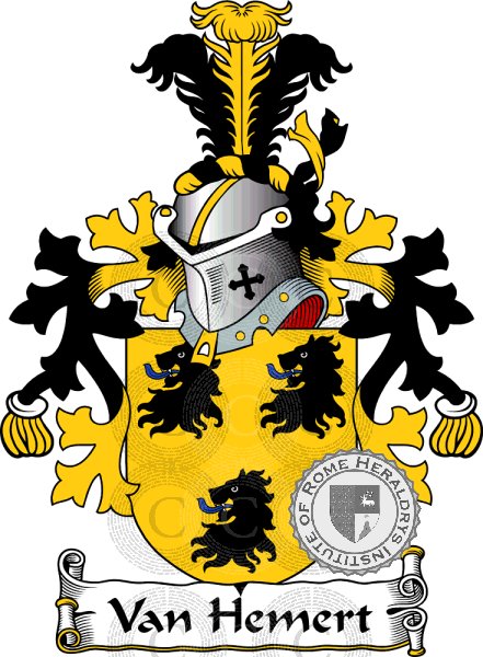 Wappen der Familie Van Hemert   ref: 38448