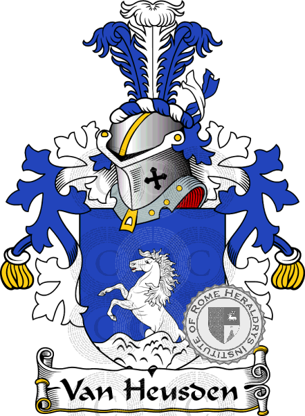 Coat of arms of family Van Heusden   ref: 38449