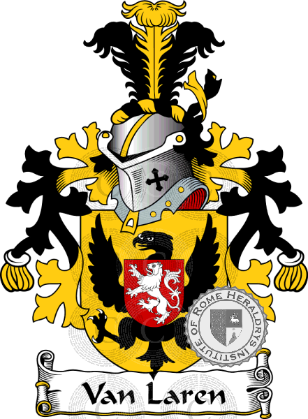 Coat of arms of family Van Laren   ref: 38467