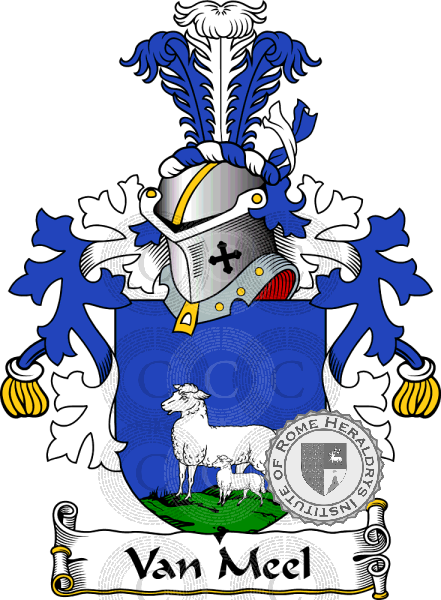 Wappen der Familie Van Meel   ref: 38480