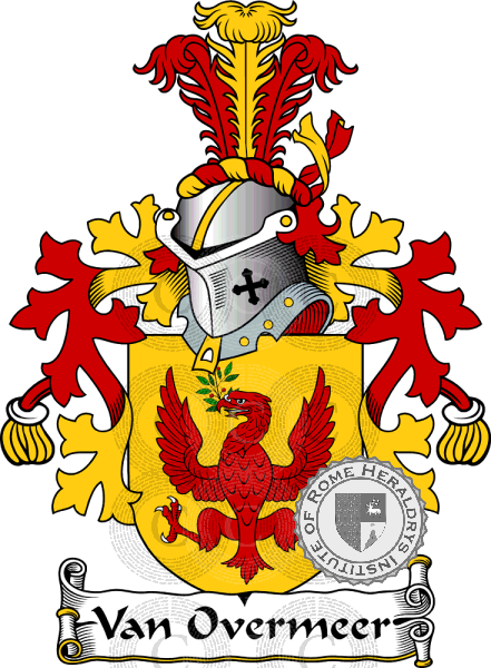 Coat of arms of family Van Overmeer   ref: 38494