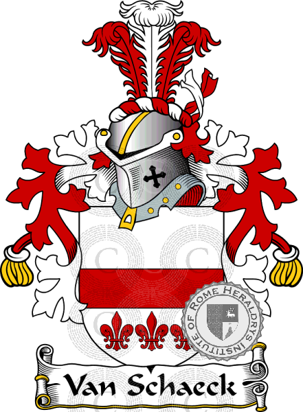 Coat of arms of family Van Schaeck   ref: 38503