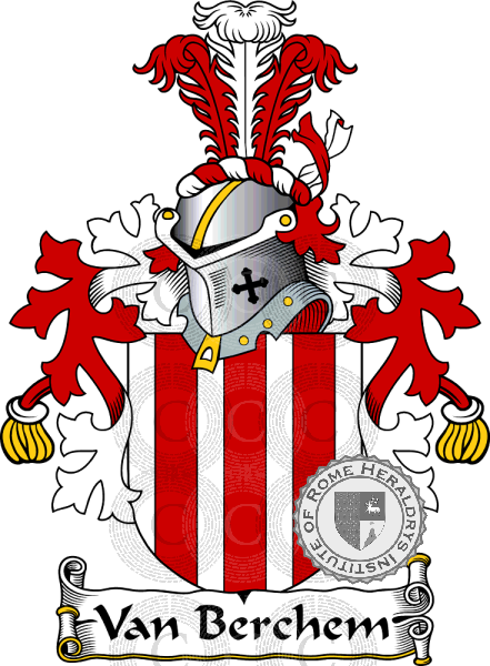 Coat of arms of family Van Berchem   ref: 38540