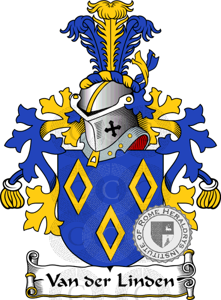 Coat of arms of family Van der Linden