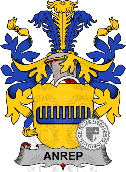 Coat of arms of family Anrep   ref: 38670