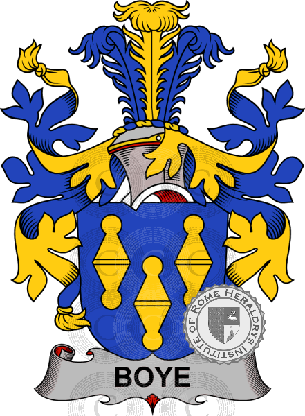 Wappen der Familie Boye   ref: 38689