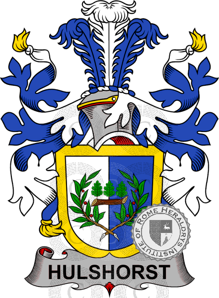 Coat of arms of family Hulshorst   ref: 38767