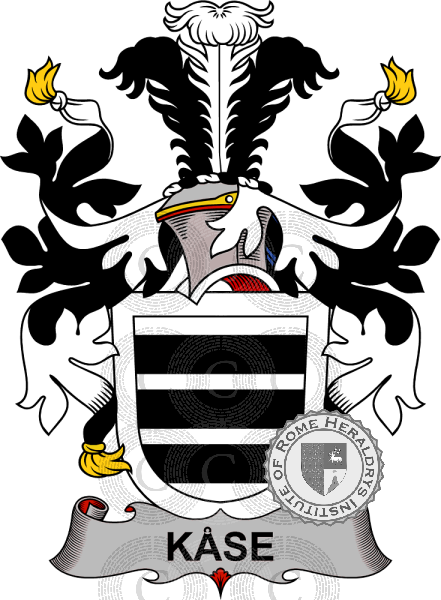 Wappen der Familie Kåse   ref: 38786