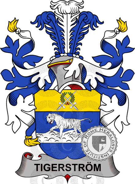 Escudo de la familia Tigerström   ref: 38879