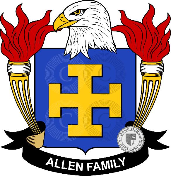 Coat of arms of family Allén