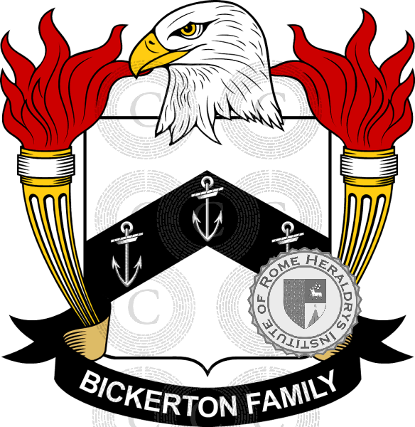Brasão da família Bickerton   ref: 39013