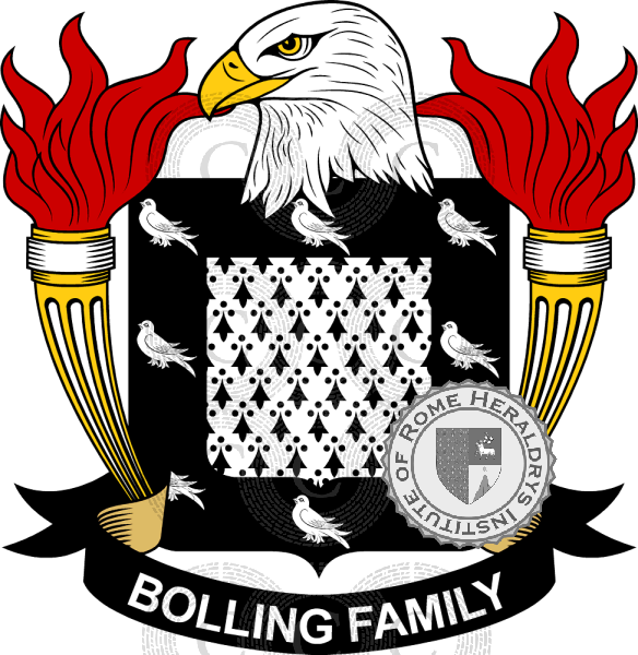 Coat of arms of family Bolling   ref: 39039