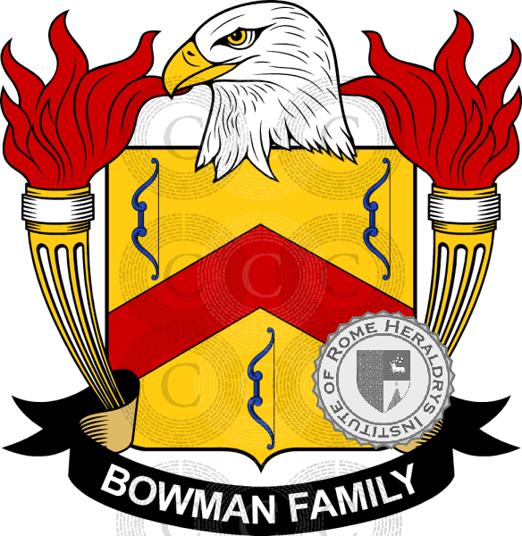 Brasão da família Bowman   ref: 39056
