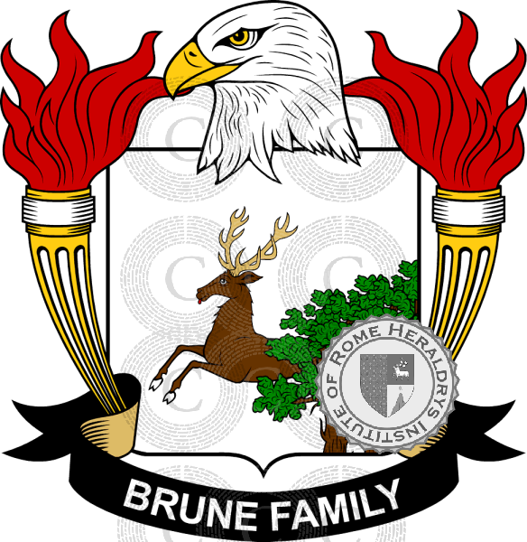 Brasão da família Brune