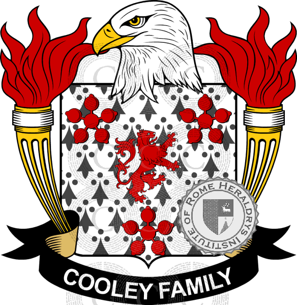 Coat of arms of family Cooley   ref: 39214