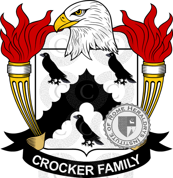 Stemma della famiglia Crocker   ref: 39235