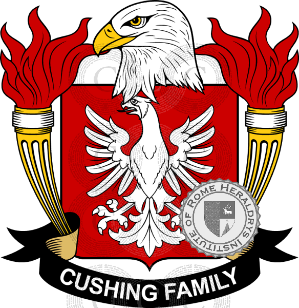 Coat of arms of family Cushing   ref: 39253