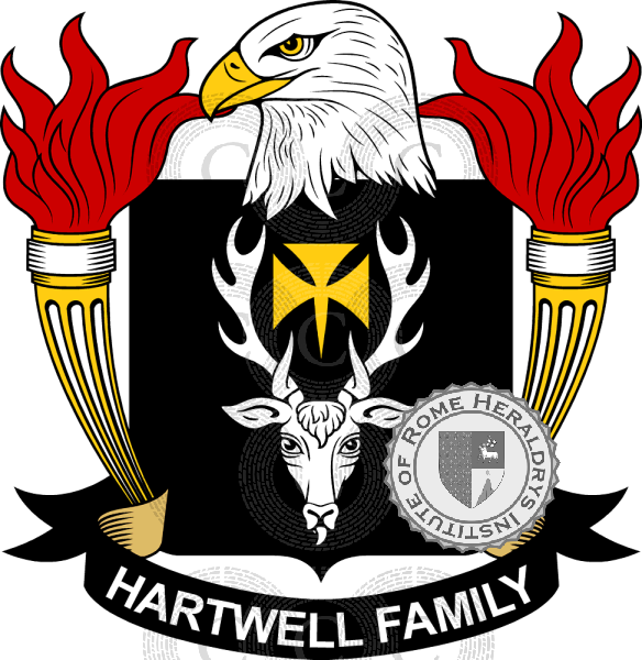 Brasão da família Hartwell   ref: 39528