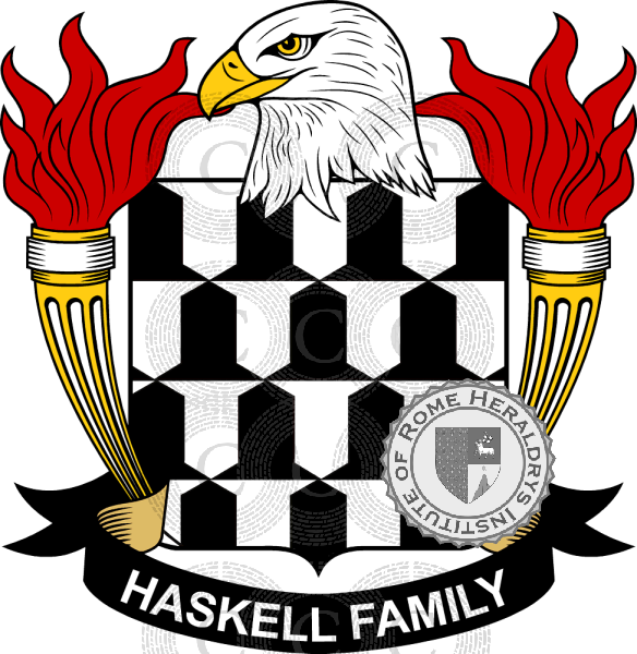 Brasão da família Haskell   ref: 39533