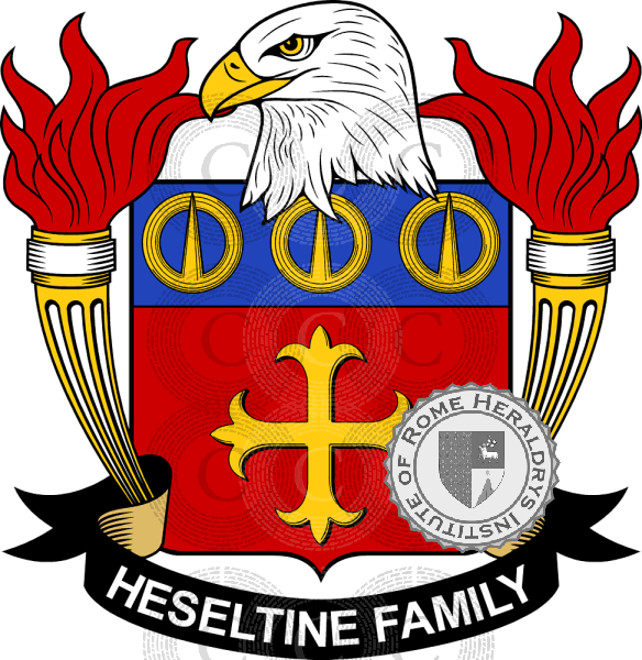 Escudo de la familia Heseltine   ref: 39559