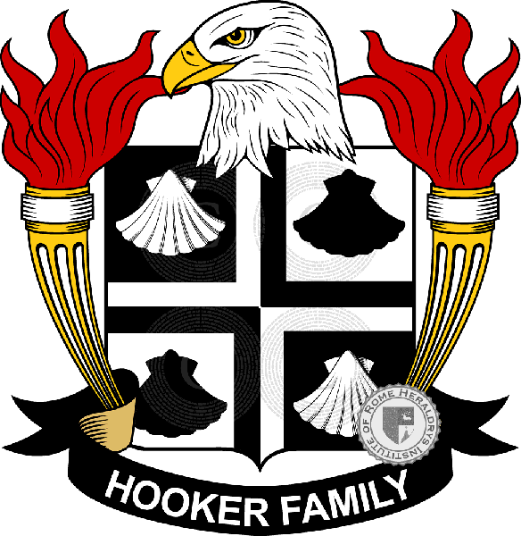 Escudo de la familia Hooker