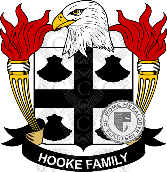 Wappen der Familie Hooke   ref: 39595