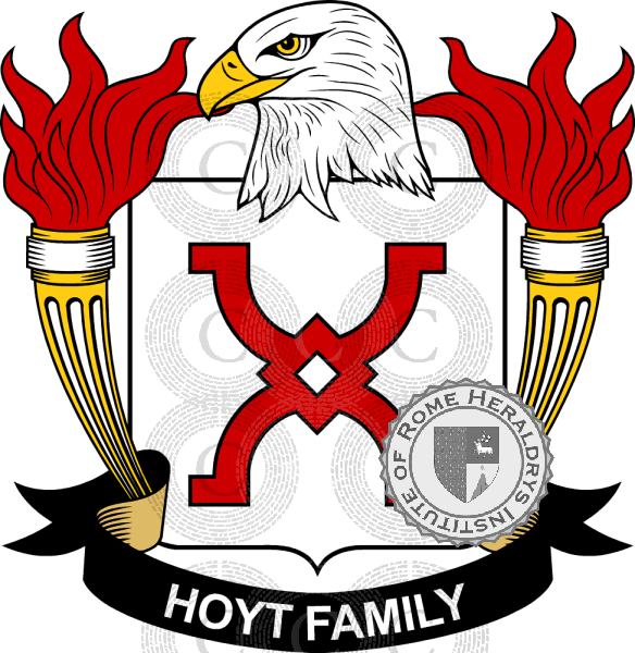 Brasão da família Hoyt   ref: 39615