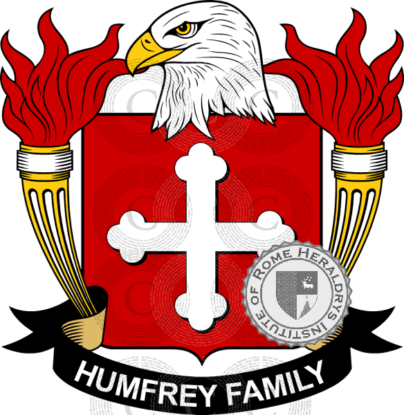 Coat of arms of family Humfrey   ref: 39625