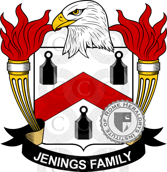Stemma della famiglia Jenings   ref: 39668