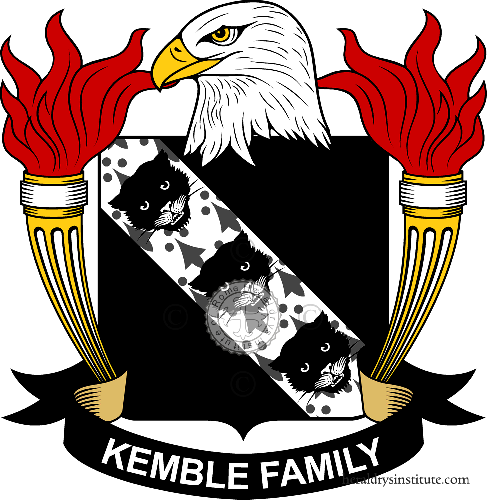 Wappen der Familie Kemble   ref: 39693
