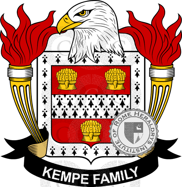 Coat of arms of family Kempe   ref: 39694