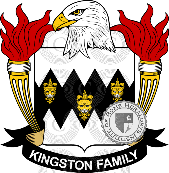 Escudo de la familia Kingston   ref: 39703