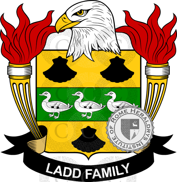 Escudo de la familia Ladd   ref: 39712